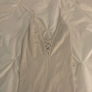 Free people white tank top